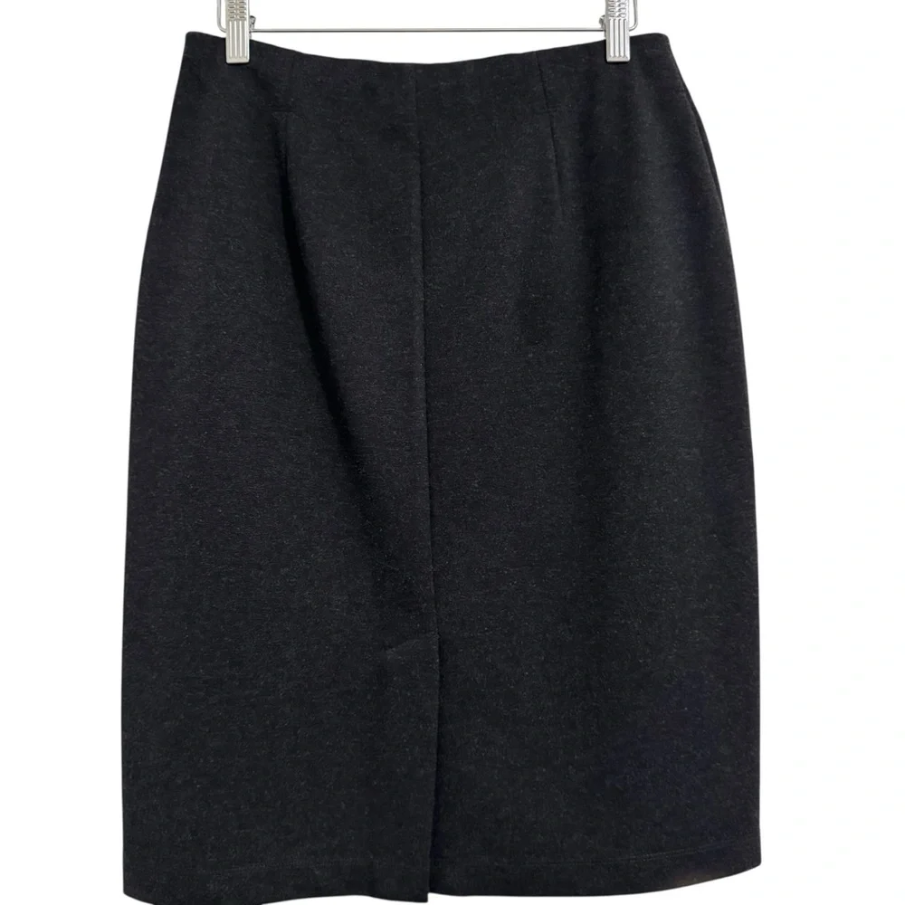 Eileen Fisher Stretch Pencil Skirt Charcoal Black Small
